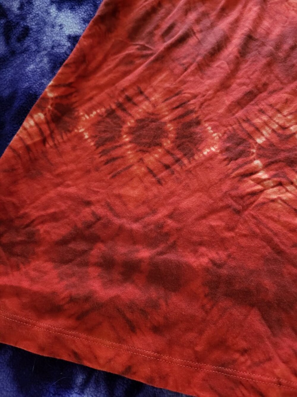 Patagonia Cotton Blend Stretch Pull On Tie Dye Print Skirt Women's size L - Picture 2 of 5